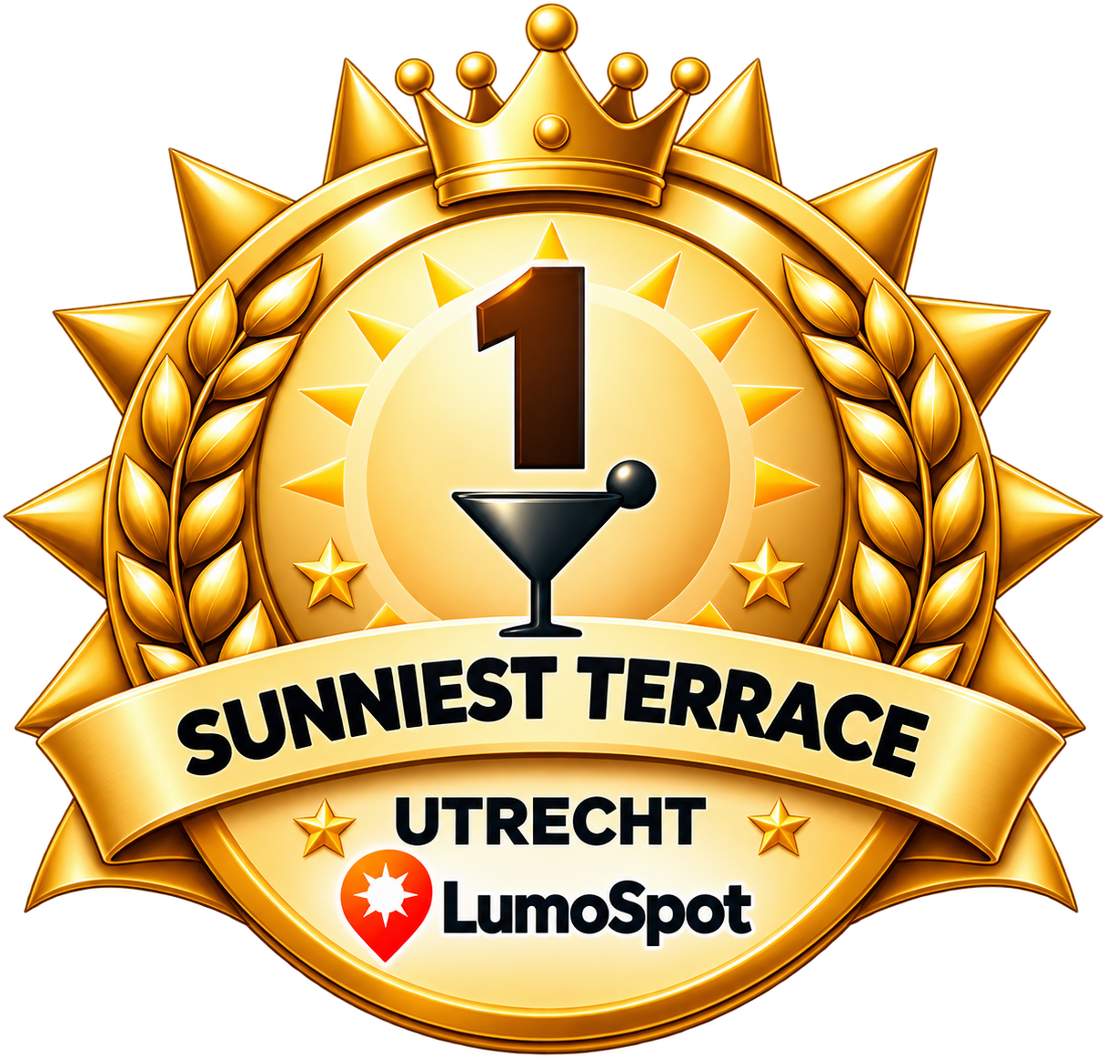 LumoSpot 1st place Bar Sunniest Terrace of Utrecht badge